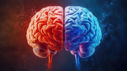 Concept of the human brain: the right creative hemisphere vs. the left logical hemisphere