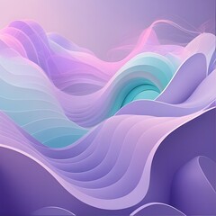 Vibrant 3D Abstract Dreamscapes Background. Texture.