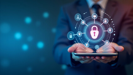 Elevating Digital Literacy: Internet Safety, Cybersecurity Initiatives, Dynamic Training for Resilient Online Practices - Photo Stock Concept with Left Space