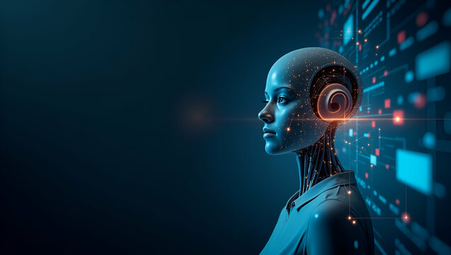 Showcase Sophisticated Images of Agentic AI Interacting with Humans via Innovative Interfaces and Seamless Collaborative Digital Experiences for Stock Libraries