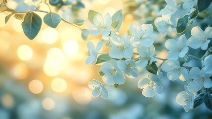 Obraz premium Blooming spring blossoms in sunlight