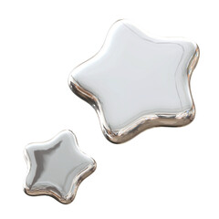 3D Shiny Metalic Stickers 