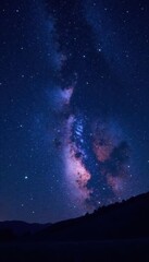 Fototapeta premium Vast starry night sky with countless twinkling lights , darkness, stars