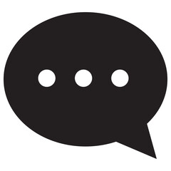 Icon Chatting In Line Vector Illustration