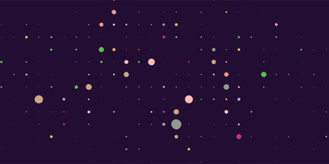 Color Round Flying Vector Panoramic White Background. Carnival Confetti Illustration. Celebrate Dust Banner. Rainbow Dot Happy Card.