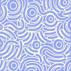 Abstract Shapes, Colorful Seamless Pattern