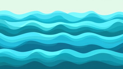 Stylized depiction of ocean waves.