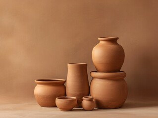 Terracotta Pots Still Life