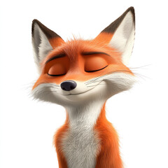 Obraz premium red fox isolated on white