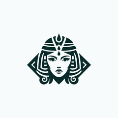 Queen cleopatra logo