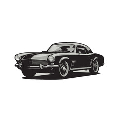 Fototapeta premium cool classic car illustration design