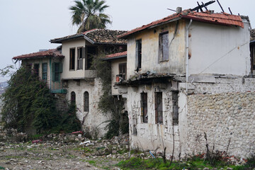 Damaged building in Antakya, Hatay after 6 February 2023 Earthquakes