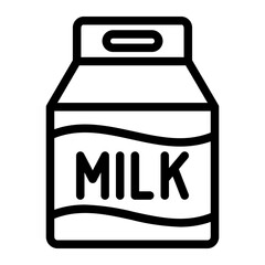 milk Line Icon