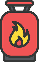 Gas Filled Line Icon