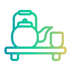 tray Line Gradient Icon