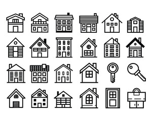 house icon set