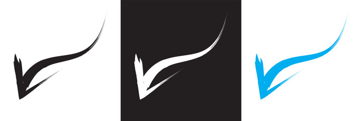 Creative arrows in grunge style .Vector for websites, mobile interfaces, presentations, banner, visual branding etc. Vector illustration. isolated on white and black background. EPS 10