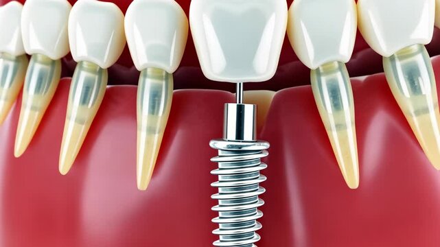 Crown dental, implant placement, tooth restoration. Oral health. Implants integrate with jawbone. Crowns enhance masticatory efficiency. Dentures improve facial aesthetics.