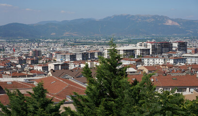 City view of Bursa in Turkiye