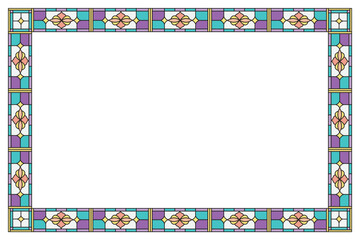 simple border design for illustration board vector