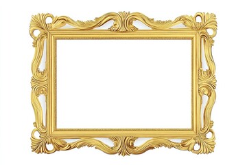Ornate golden frame with intricate details