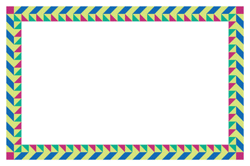 simple border design for illustration board vector