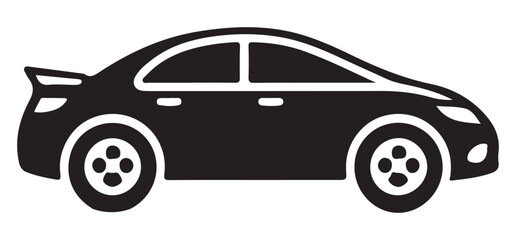Sedan car vector illustration for automotive industry transportation designs