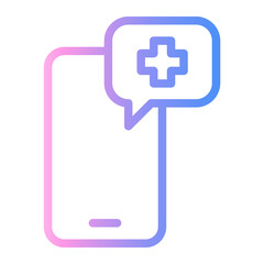 mobile Line Gradient Icon