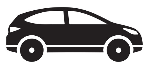 Fuel Efficient Hatchback Car Vector Illustration for Automotive Designs