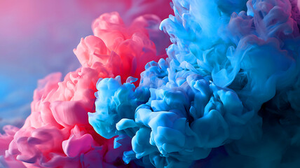 Fototapeta premium A beautiful blue anemone flower, with hints of blue and yellow, blossoms in the spring garden