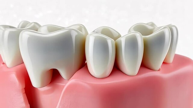 Crown dental, dental surgery, tooth repair. Oral healthcare. Enamel loss leads to sensitivity. Gum inflammation reduces hygiene effectiveness. Periodontal disease affects overall health.