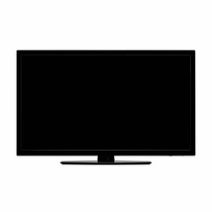 Sleek Modern Flat Screen Television Illustration