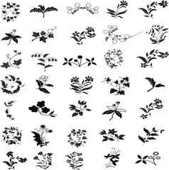 Fototapeta premium Different Icon Illustration Bundle – Unique Hand-Drawn Icons Collection, Diverse Elements Set for Creative Projects, Posters, Web Design, Stickers, Crafts, 