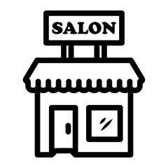 salon Line Icon