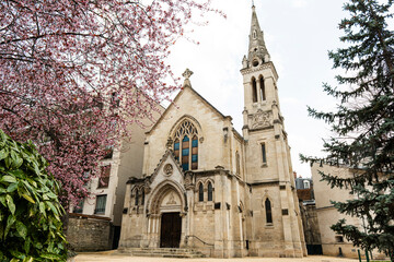 Obraz premium catholic church in paris