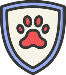 Animal Protection Filled Line Icon