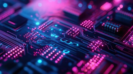 Obraz premium technology fiber electronic computer backgrounds communication circuit network digital board data optic industry internet big data business