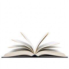 Open book, isolated on white background