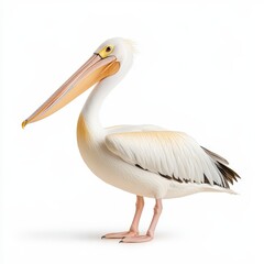 Pelican Standing Isolated Wildlife