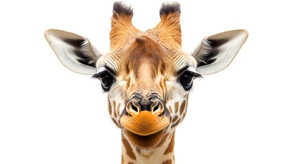 Happy Giraffe CloseUp Portrait.