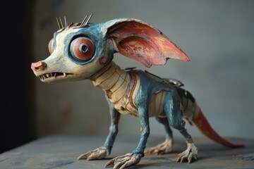Fototapeta premium Fantastical creature toy invites kids into a world of creativity, adventure, and make-believe storytelling fun