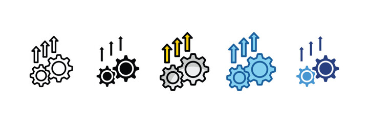 Process Improvement  Icon Element For Design