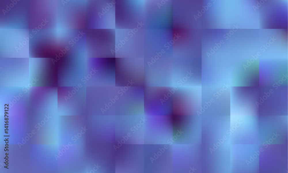 Aufkleber This Soft Blue lowpoly mosaic Abstract Background with Blurred Squares is perfect for Creative Designs, bringing tranquility and inspiration to
