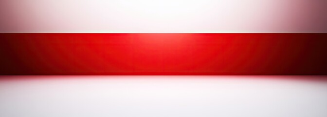 A single red horizontal stripe against a white background, creating a minimalist and modern design