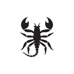 scorpion silhouette vector
