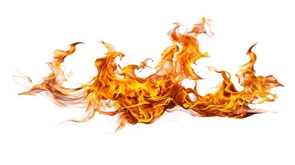 Abstract fiery energy wave pattern