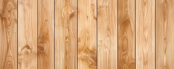 Naklejka premium Modern wood panel texture vertical planks. The light oak finish adds a minimalist, contemporary vibe.