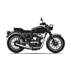 Obraz premium Icon design image of a classic motorbike 