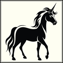 Obraz premium Unicorn Silhouette, Fantasy