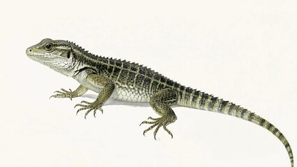 Agile wash lizard isolated watercolor vector illustration svg 